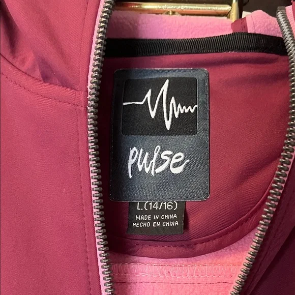 Pulse Girls' Venus Shell Hooded Jacket - Size Large 14/16 NWT - Picture 2 of 8